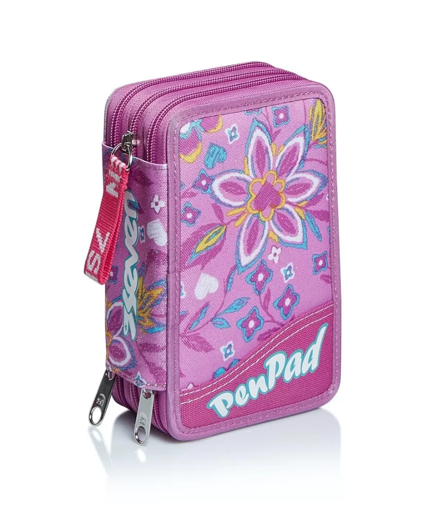 Clearance Seven 3 Zip Pencil Case- Pen Pad -Love Songs