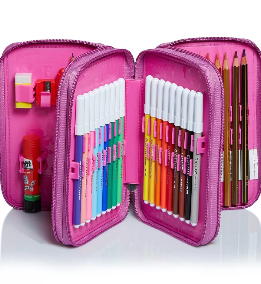 Clearance Seven 3 Zip Pencil Case- Pen Pad -Love Songs