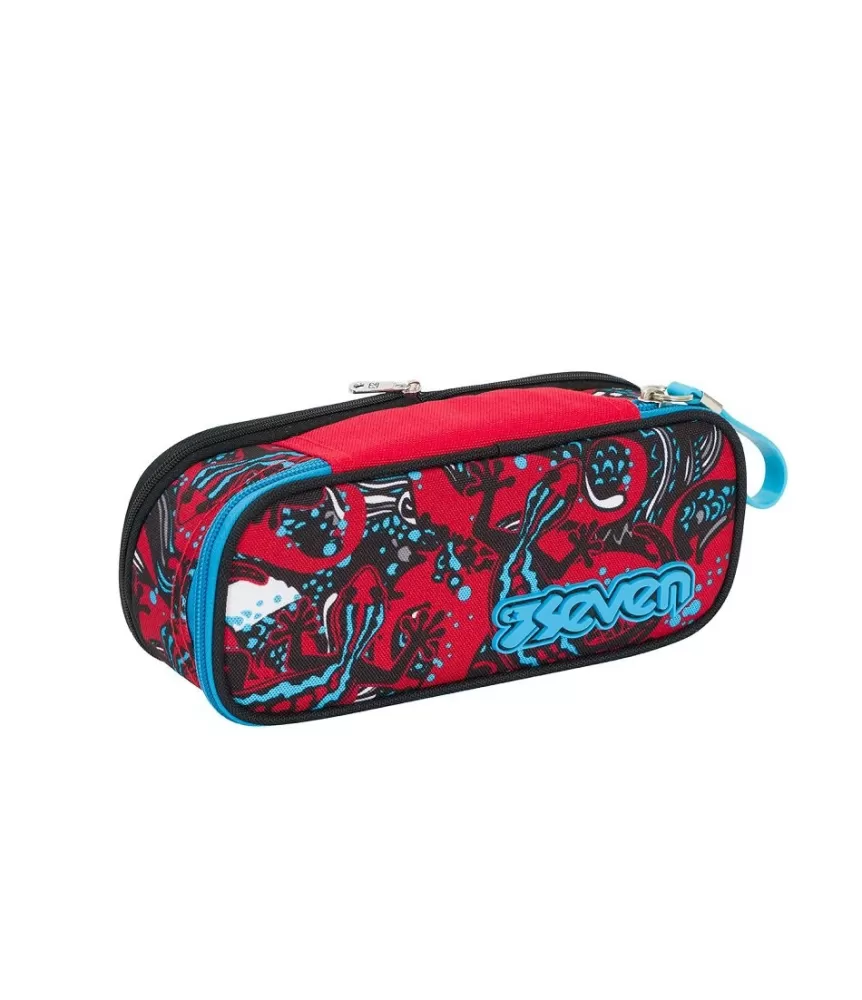 Sale Seven ® Pencil Bag Round - Expandable - Reptil -