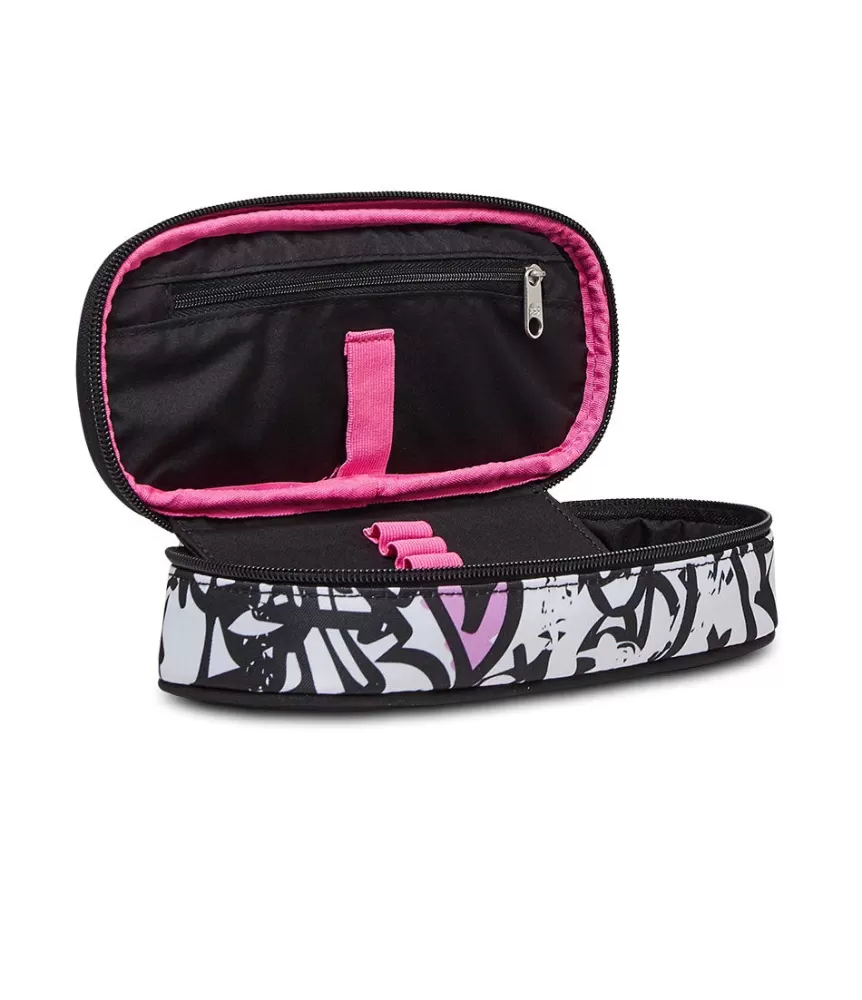 Store Seven ® Round Plus Pencil Bag - The Double Flashing Color