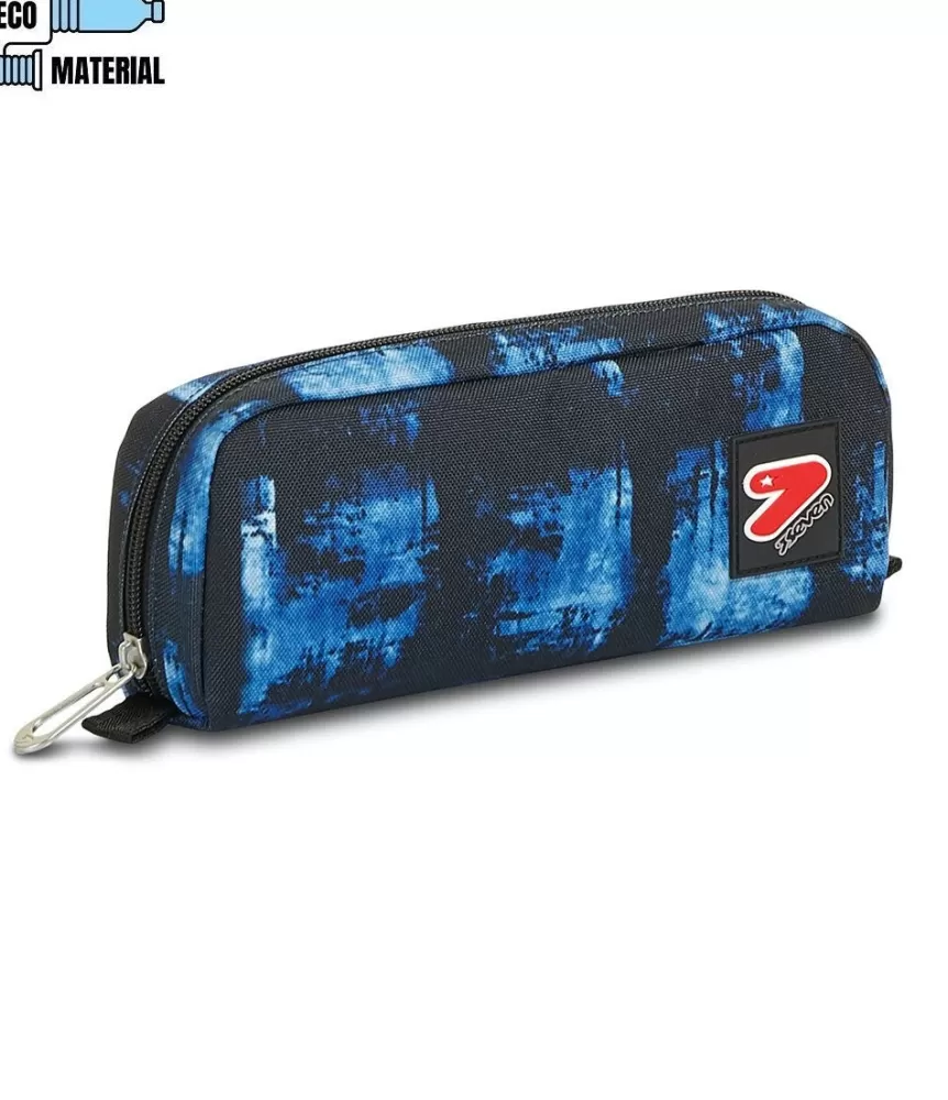 Clearance Seven ® The Double Pencil Bag - Check Tye And Dye