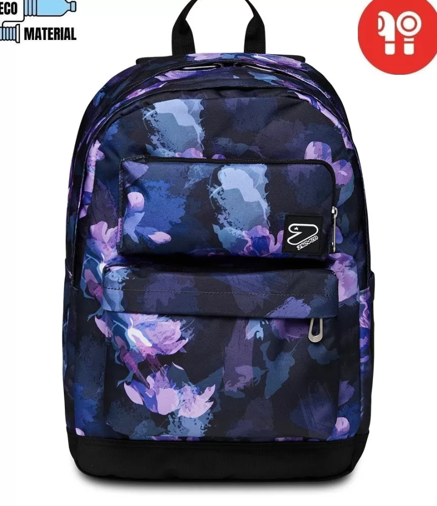 Outlet Seven ® The Double Pro Xxl Pockets Backpack With Wireless Earphones