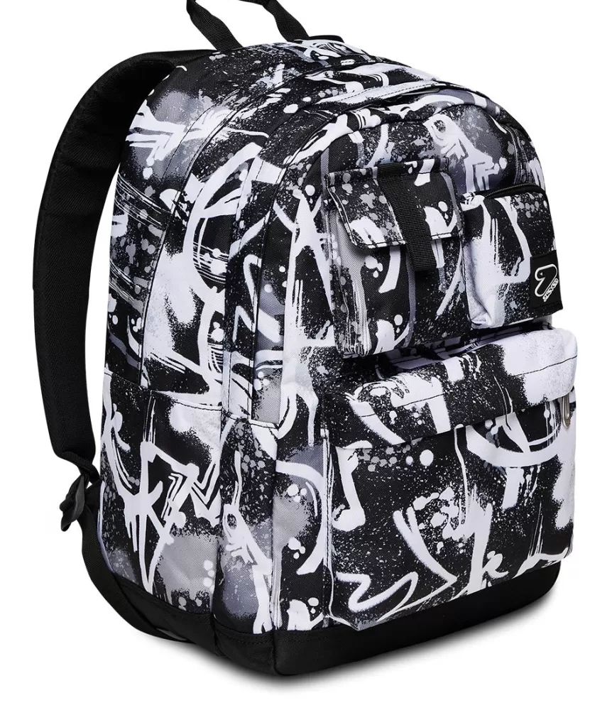 Best Seven ® The Double Pro Xxl Pockets Backpack With Wireless Earphones