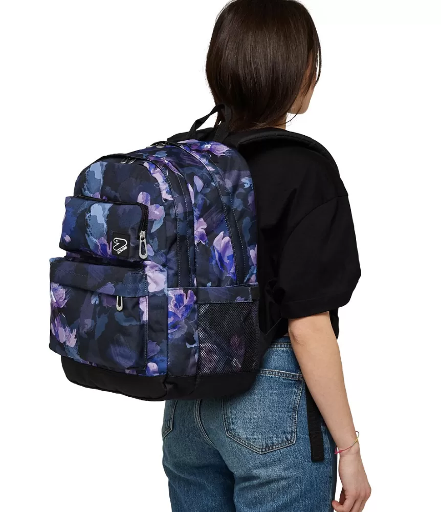 Outlet Seven ® The Double Pro Xxl Pockets Backpack With Wireless Earphones