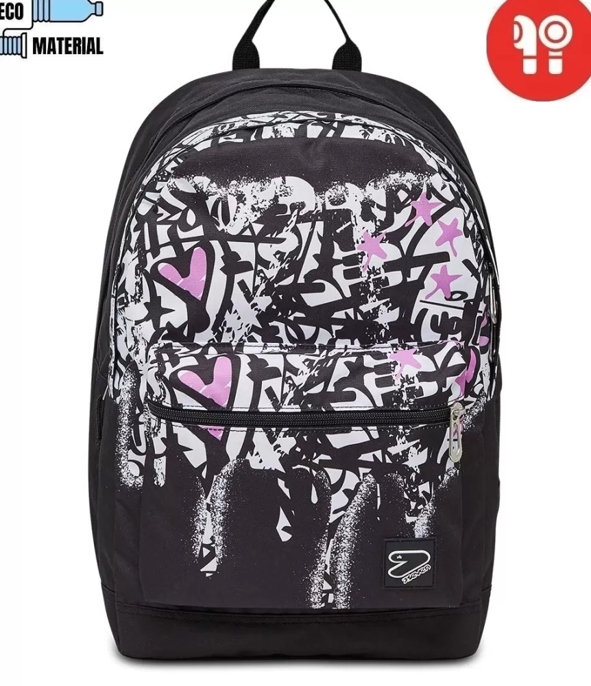 Fashion Seven ® The Double Pro Xxl Reversible Detach - Backpack With Earphones