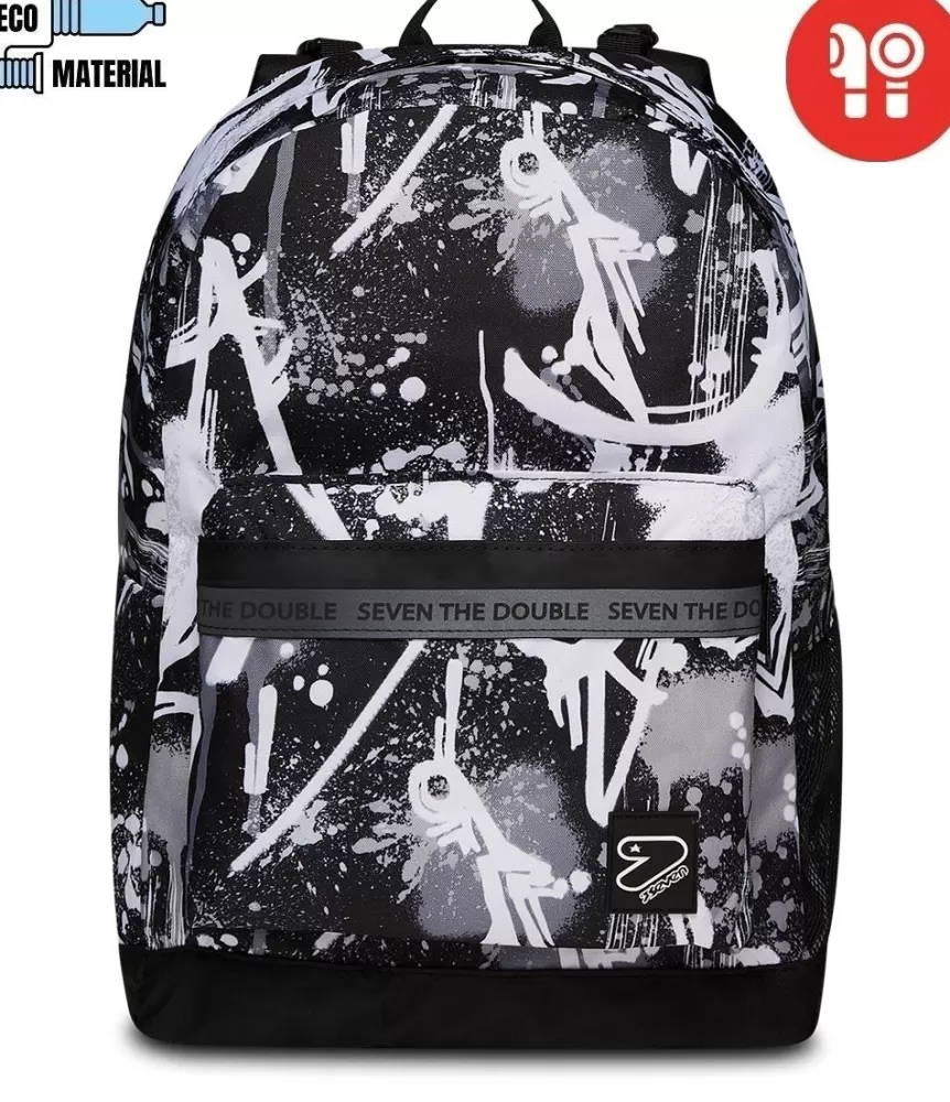 Store Seven ® The Double Reversible Backpack With Wireless Earphones