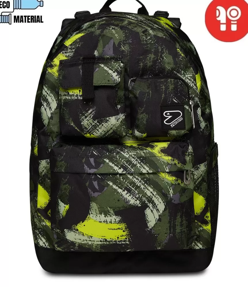 Store Seven ® The Double Reversible Pockets Backpack With Wireless Earphones