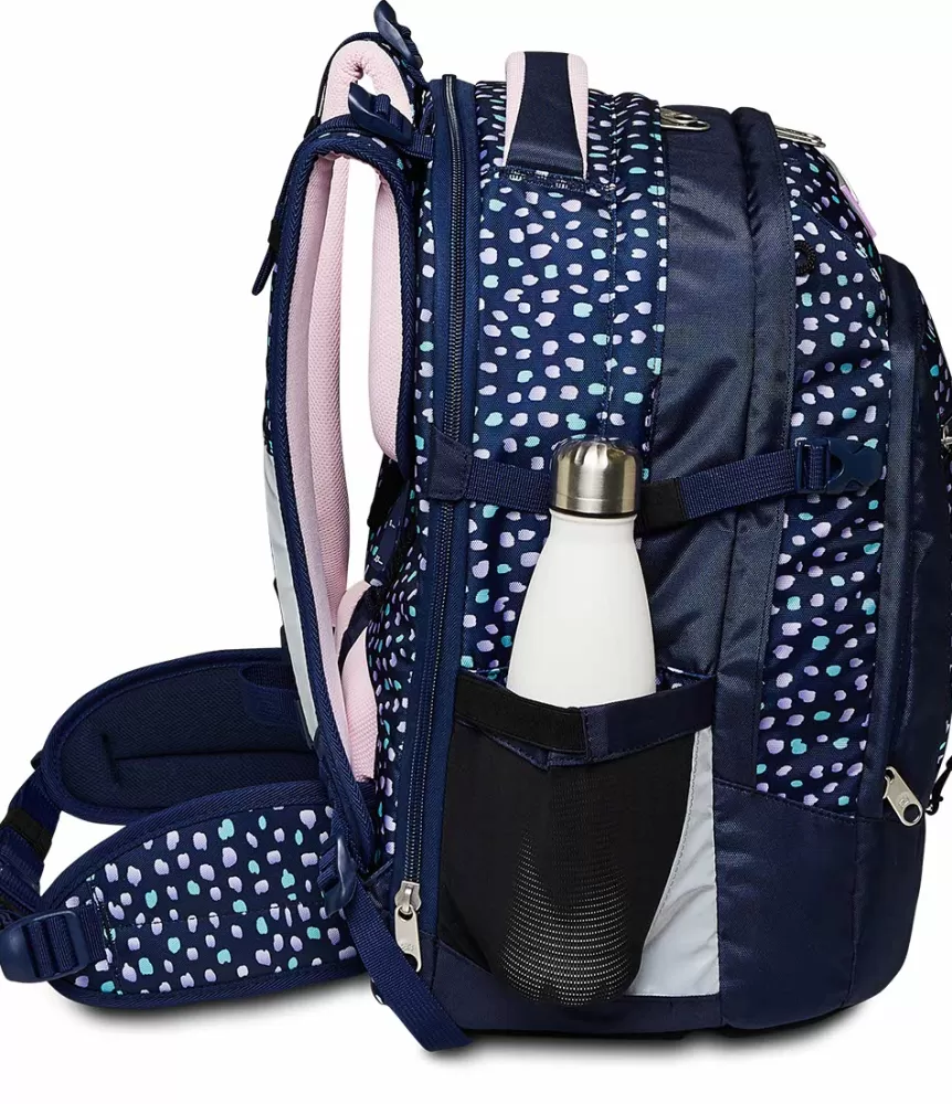 Store Seven ® Updown Twice School Backpack - Charming Patch